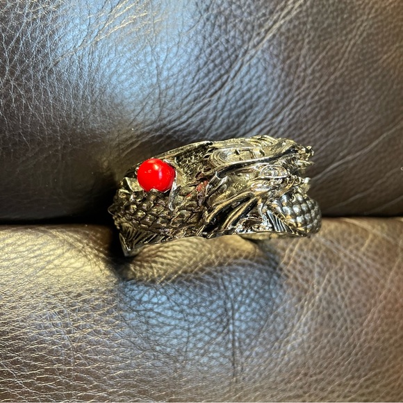 Dragon — Wide Chunky Cuff Bracelet - Picture 3 of 11